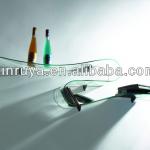 Famous designers used decorative glass wall shelf