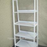 wooden white storage shelf