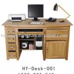 China Harmony solid oak wooden book/computer desk