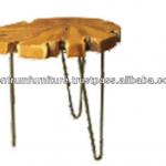 Root Teak Round Side Table-XST 000 TW