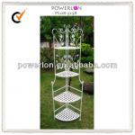 Home Decorative Antique Cream White Metal Folding Shelf