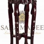 Rosewood vase stand with mother of pearl inlaid, Cherry shade.