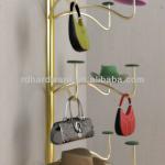 Wall mounted hat rack