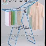 Foldable standing metal clothes hanger