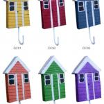 Wooden beach hut hanger