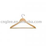 Wood Hangers with Non Slip Grooved Ba Maple