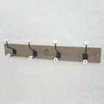 Rustic wall mount wood coat rack