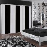 Modern colorful bedroom furniture sliding door wardrobe