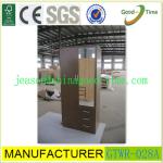 KD design wooden bedroom wardrobe with mirror