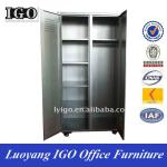 KD structure double door steel wardrobe