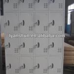 16- door steel clothes storage cabinet with feet