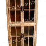 Vintage Reclaimed Tall Glass Cabinet