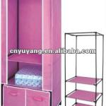 Portable fabric Wardrobe with non-woven cover