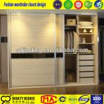 cheap louvered sliding wardrobe closets design modern wood closet