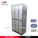 Different color iron six doors locker