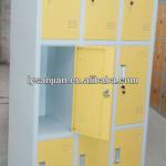 SJ-076 home furniture wardrobe 9 doors iron folding almirah