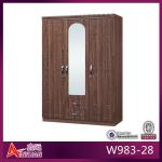 W983-28 wardrobe closet/cheap wardrobe closet/indian bedroom wardrobe design