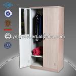 SC008 Wood color steel locker bedroom almirah designs