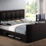 Modern high quality faux leather TV bed A088