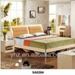 bed Wood melamine faced MDF home bedroom furniture set bed