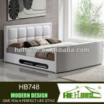 modern luxury kid white mount 32 inch king size leather automatic lift tv bed