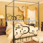 Antique Queen Size Iron Canopy Beds