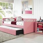 double-deck bed soft leather bed multi-functional bed