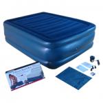 Inflatable Raised Airbed Flock on Top Queen Size