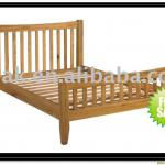 solid wooden bed