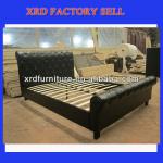 High quality black leather bed /Hot-selling leather bed frame/double pu bed