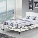 white leather PU bed