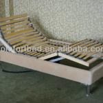 Slat adjustable bed with bed surrounding