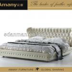 Luxury kind style arabic style leather bed T1135