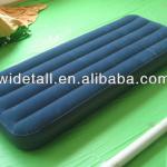 pvc flocked outdoor single mattress / inflatable pvc mattress/ inflatable air bed for kids