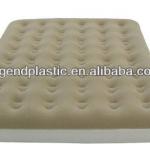 cheap PVC inflatable flocked double air bed