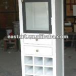 french style furniture - antique glass cabinet-111-018
