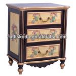 MDF craft hand painted antique wooden night table/antique bedside tables-28-039
