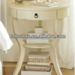 french style white round bed side table-MGCG-12