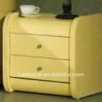Faux leather modern nightstand-CLBKC-05