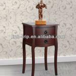 oak end tables with storage drawer cabinet side table-OT-03