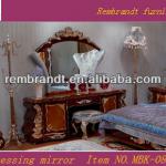 classic wooden dressing table and mirror-MBK-0839