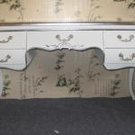 Luxury French style wooden bedroom dressing table with drawers in white color-BF01-A007