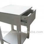 new style small white wooden bedside table with drawer