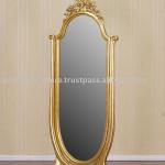 Gold Furniture - Gilt Cheval Mirror Carving-1111