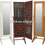 Wooden Jewelry mirror cabinet/stand jewelry mirror cabinet-CF0845