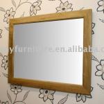 Rizhao Harmony solid oak rustic mirror-HY-M-013