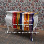 Furniture of French Bombay Commode Stripe Chic Colors for Bedroom Furniture and Living Room Made by Dwira Jepara Furniture