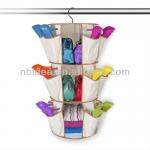 3-tier multi-pocket hanging smart carousel organizer-51284