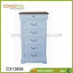 bedroom furniture, wooden cabinet w/6 drawers-CX13609