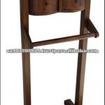 High Quality Solid Mahogany Mens Clothes Valet